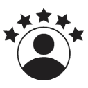 Black and white circular MSLC emblem with stars representing reliability and service excellence.