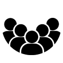 MSLC teamwork icon representing collaborative supply chain professionals and customer-focused logistics services.